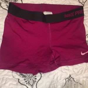 Nike pro spandex shorts